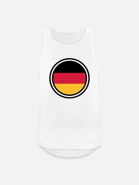 germany - Men's Breathable Tank Top - white