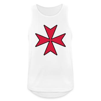 Maltese Cross - Men's Breathable Tank Top - white - Front - Nick (188cm)