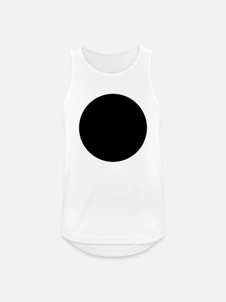 Kreis - Männer Tank Top atmungsaktiv - Weiß