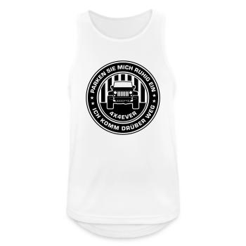 Parken Sie mich ruhig ein... - Männer Tank Top atmungsaktiv - Weiß - Vorne - Nick (188cm)