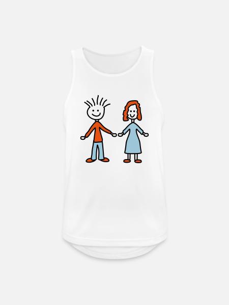 couple - Men's Breathable Tank Top - white