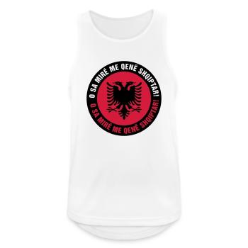 001 Albania - Men's Breathable Tank Top - white - Front - Nick (188cm)