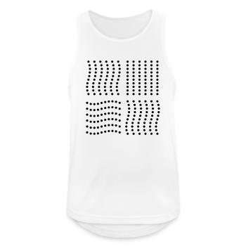The Fifth Element - Männer Tank Top atmungsaktiv - Weiß - Vorne - Nick (188cm)
