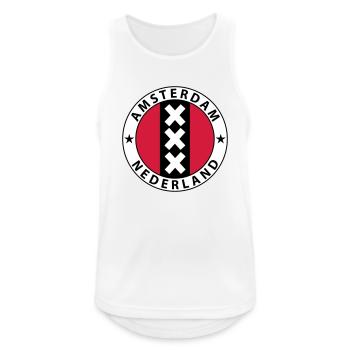 Amsterdam Wappen - Men's Breathable Tank Top - white - Front - Nick (188cm)