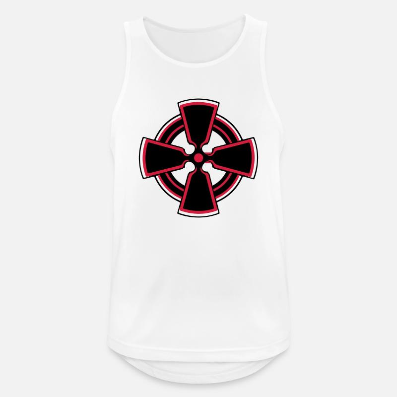 celtic_cross - Männer Tank Top atmungsaktiv - Weiß