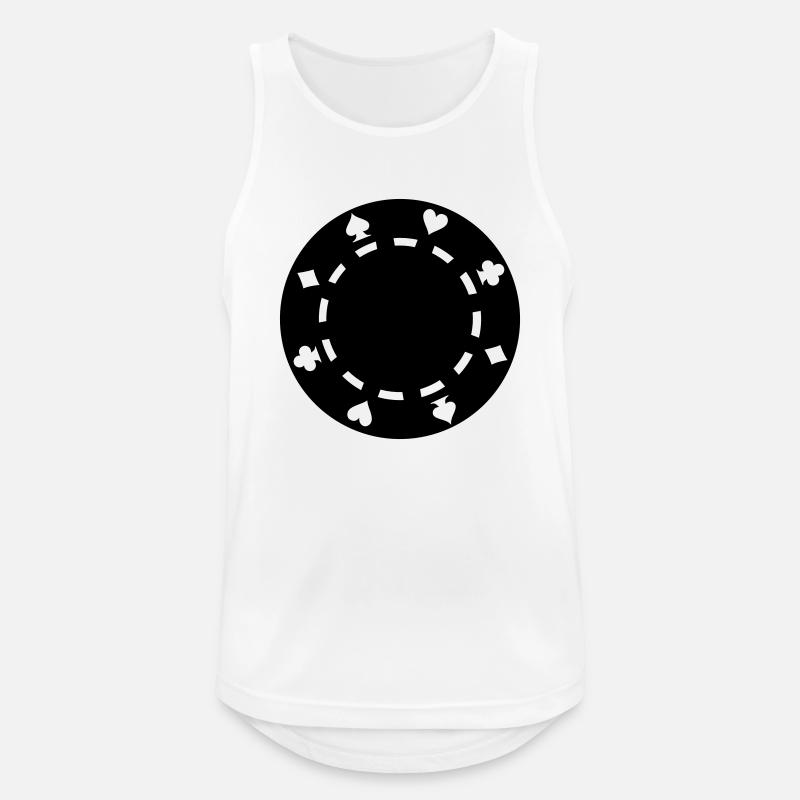 Poker chips - Männer Tank Top atmungsaktiv - Weiß