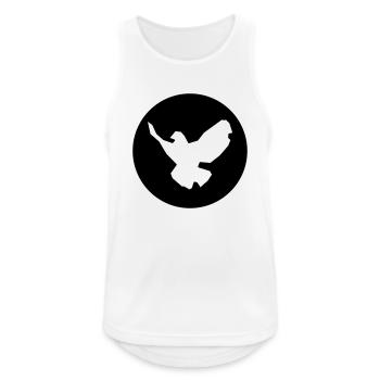 Friedenstaube - Männer Tank Top atmungsaktiv - Weiß - Vorne - Nick (188cm)