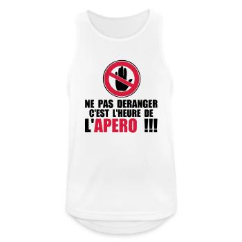 not disturb time apero1 - Men's Breathable Tank Top - white - Front - Nick (188cm)