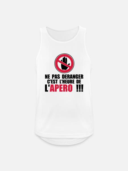 not disturb time apero1 - Men's Breathable Tank Top - white