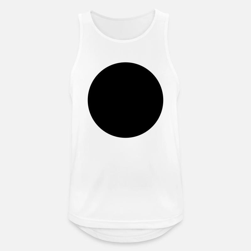 Mathematics-symbol - black circle - hole - Men's Breathable Tank Top - white
