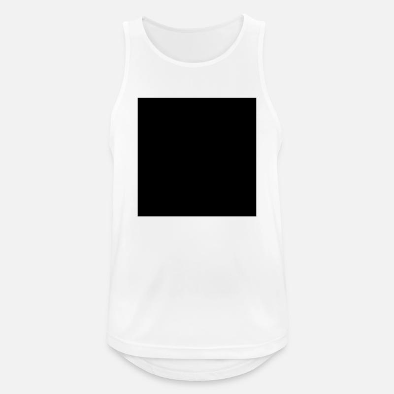Mathematik Symbol - Schwarzes Quadrat - Männer Tank Top atmungsaktiv - Weiß