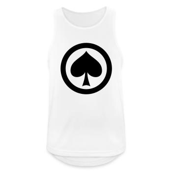 poker spade icon - Men's Breathable Tank Top - white - Front - Nick (188cm)