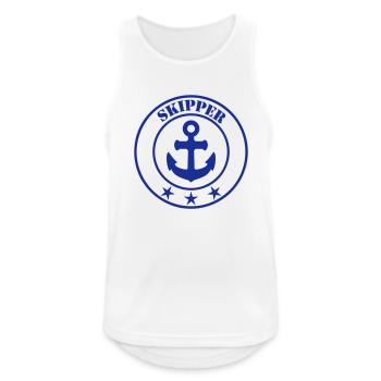 Skipper - Débardeur respirant Homme - blanc - Devant - Nick (188cm)