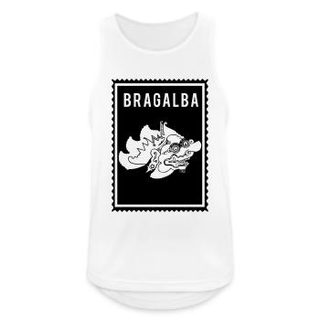 Bragalba- Wayang - Männer Tank Top atmungsaktiv - Weiß - Vorne - Nick (188cm)