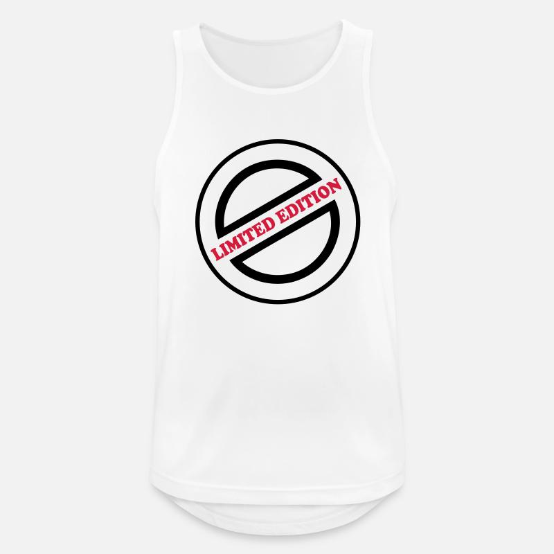 Limited Edition - Stempel - Männer Tank Top atmungsaktiv - Weiß