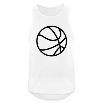 Basket-ball ordinaire - Débardeur respirant Homme - blanc - Devant - Nick (188cm)