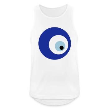mavi boncuk - Männer Tank Top atmungsaktiv - Weiß - Vorne - Nick (188cm)