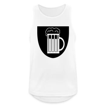 Ritter des Bieres - Männer Tank Top atmungsaktiv - Weiß - Vorne - Nick (188cm)