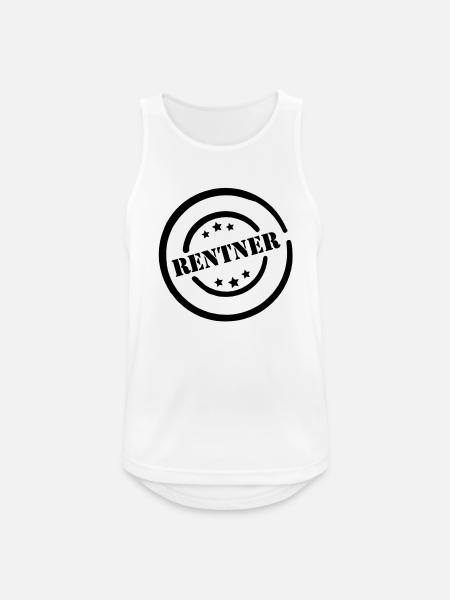 rentner__f1 - Männer Tank Top atmungsaktiv - Weiß