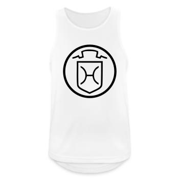 Holsteiner - Männer Tank Top atmungsaktiv - Weiß - Vorne - Nick (188cm)