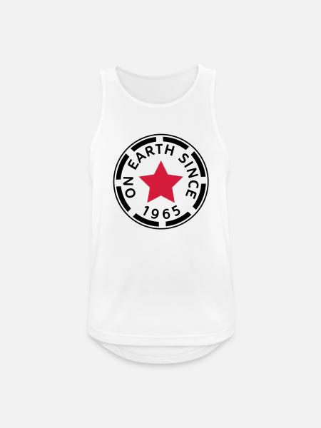 on earth since 1965 (uk) - Men's Breathable Tank Top - white