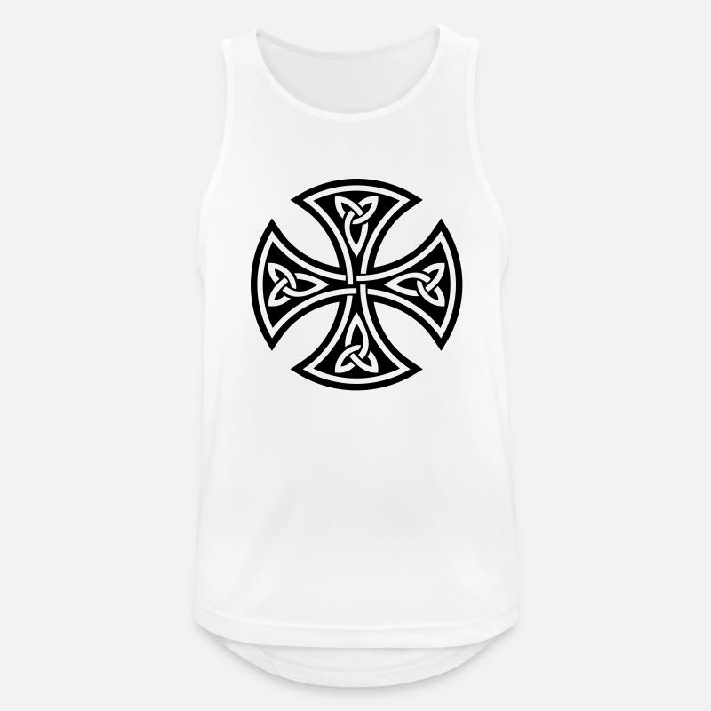 Wikinger-Design 01 - Männer Tank Top atmungsaktiv - Weiß