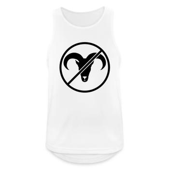 Keinen Bock - Männer Tank Top atmungsaktiv - Weiß - Vorne - Nick (188cm)