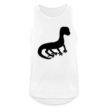 silhouette shadow lizard gecko snake - Men's Breathable Tank Top - white - Front - Nick (188cm)