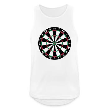Target for darts - Men's Breathable Tank Top - white - Front - Nick (188cm)