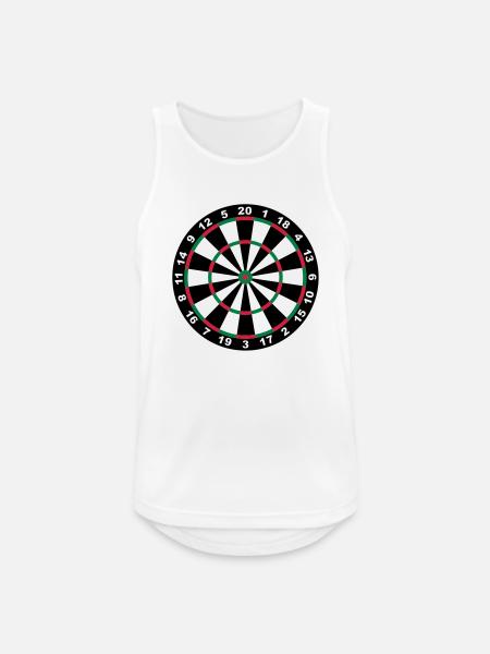 Target for darts - Men's Breathable Tank Top - white