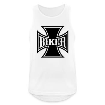 cb49_iron_biker uk - Men's Breathable Tank Top - white - Front - Nick (188cm)