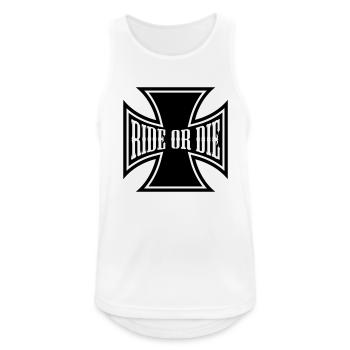 cb50_ride_or_die uk - Men's Breathable Tank Top - white - Front - Nick (188cm)