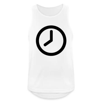 Time clock - Men's Breathable Tank Top - white - Front - Nick (188cm)