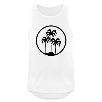 Palmiers Palm - Débardeur respirant Homme - blanc - Devant - Nick (188cm)