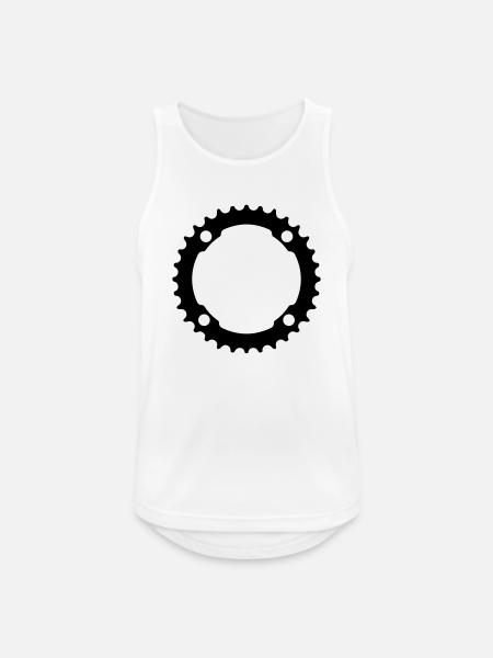 kettenblatt - Männer Tank Top atmungsaktiv - Weiß