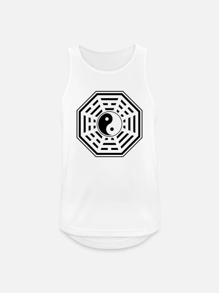 Bagua, Pakua,YIN YANG, Chi, Feng Shui, Martial Art - Men's Breathable Tank Top - white