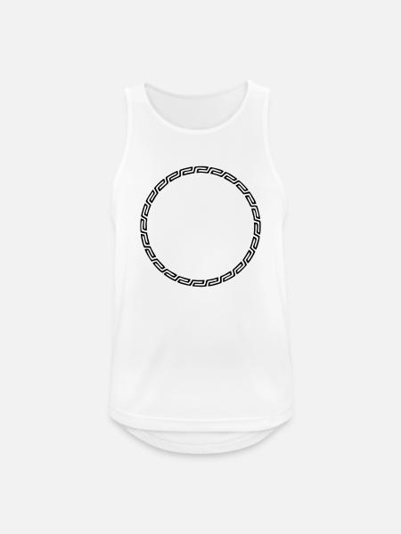 Frame, Maya stil, dit design, tekst, Celtic - Herre tanktop åndbar - hvid