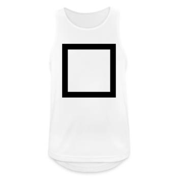 square - Men's Breathable Tank Top - white - Front - Nick (188cm)