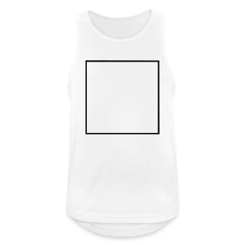 square - Men's Breathable Tank Top - white - Front - Nick (188cm)