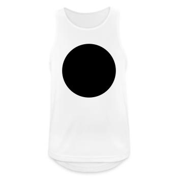 Punkt. - Männer Tank Top atmungsaktiv - Weiß - Vorne - Nick (188cm)