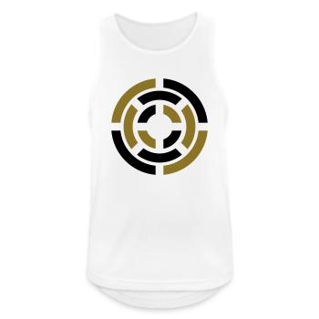 Circle, Symbol, Sign, Icon, Emblem, Badge, - Men's Breathable Tank Top - white - Front - Nick (188cm)