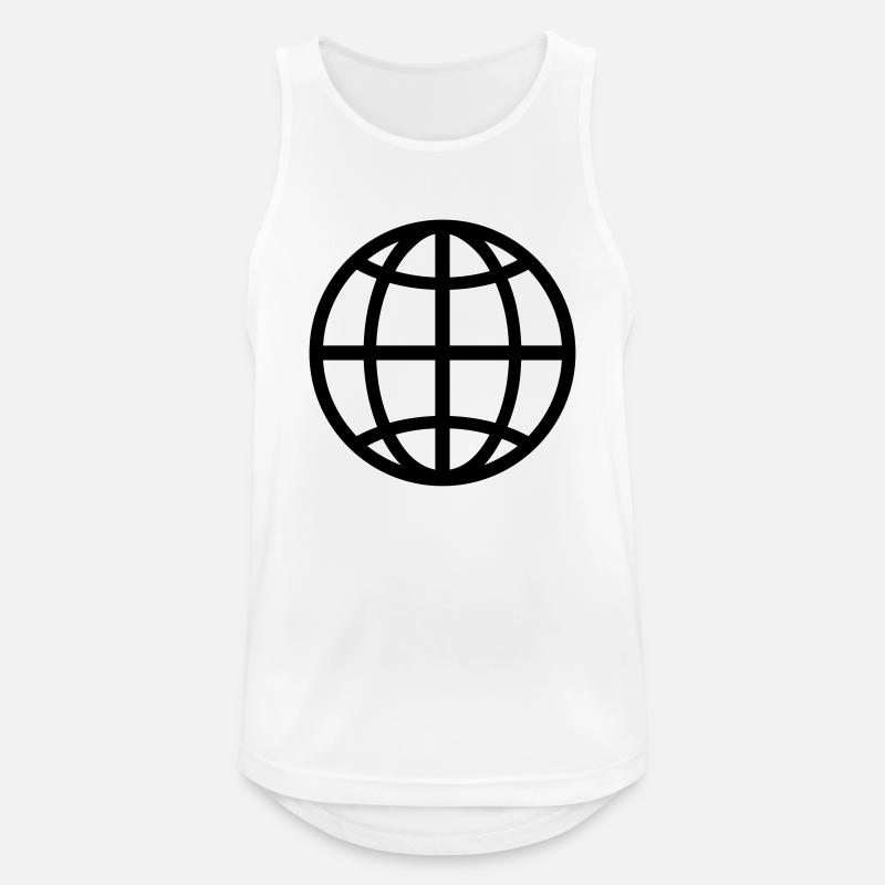 Globe - Men's Breathable Tank Top - white