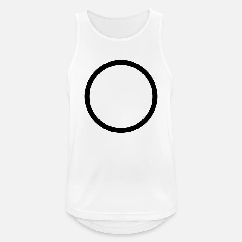 Circle - Men's Breathable Tank Top - white