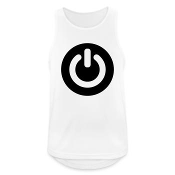 Power - Men's Breathable Tank Top - white - Front - Nick (188cm)