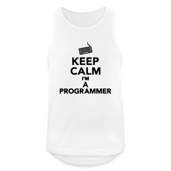 Programmierer - Männer Tank Top atmungsaktiv - Weiß - Vorne - Nick (188cm)