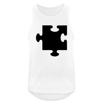 Puzzle - Débardeur respirant Homme - blanc - Devant - Nick (188cm)