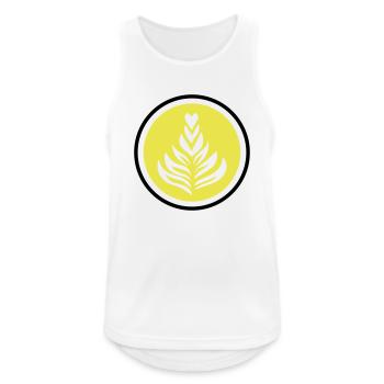 Kaffee Barista Cafe - Männer Tank Top atmungsaktiv - Weiß - Vorne - Nick (188cm)