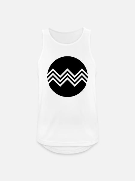 Graphical pattern - Men's Breathable Tank Top - white
