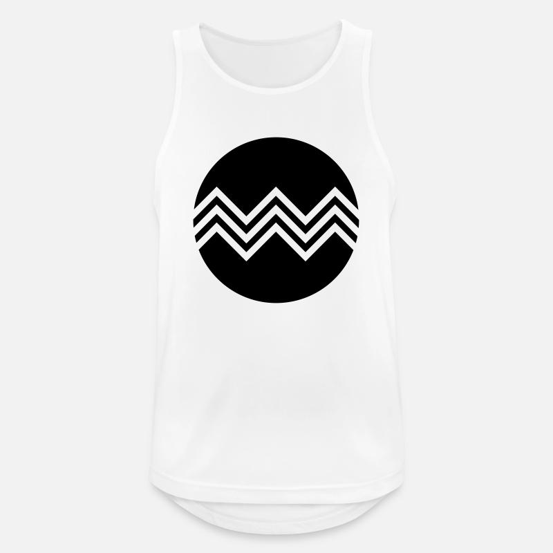 Graphical pattern - Men's Breathable Tank Top - white