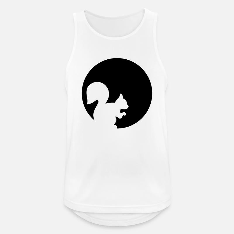 Eichhörnchen - Männer Tank Top atmungsaktiv - Weiß